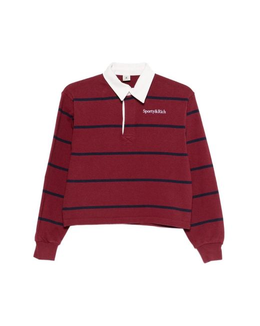 Sporty & Rich Red Polo Shirts
