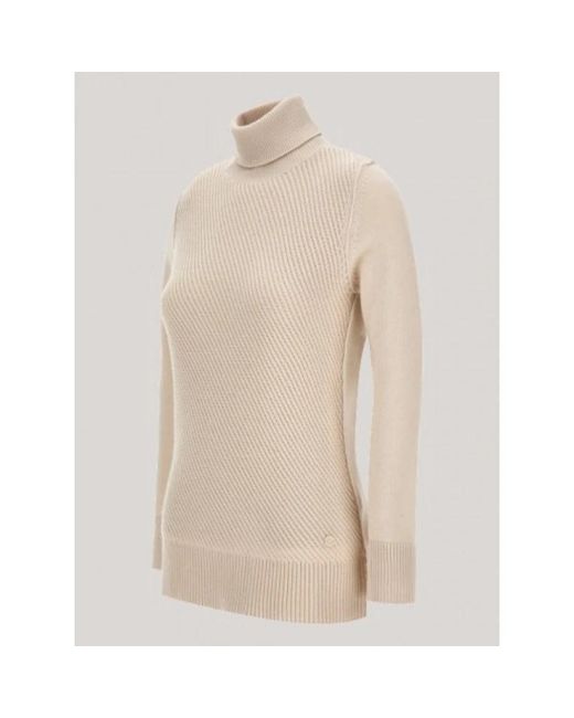 Woolrich Natural Trendiger pullover mit einzigartigem design