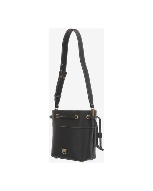 Pinko Black Bucket Bags