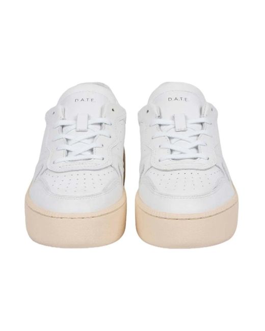 Date White Weiße step sneakers