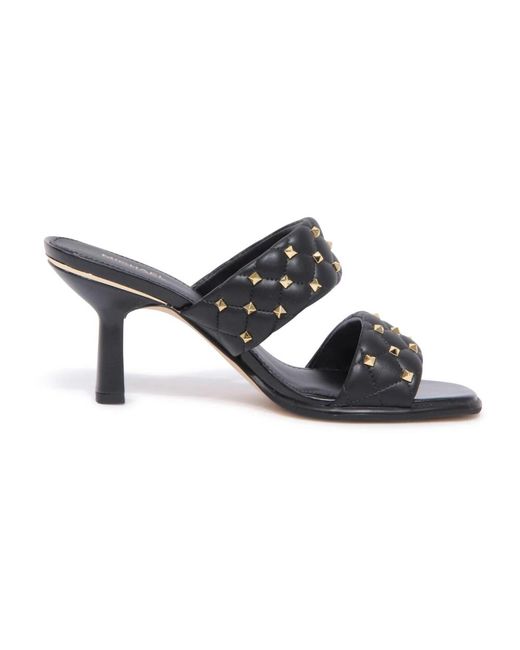 Michael Kors Black Heeled Mules