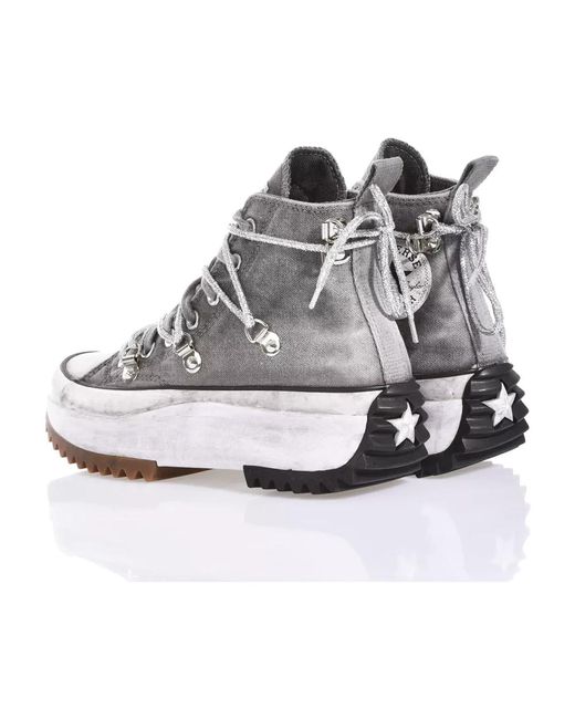 Converse Gray Handgefertigte graue sneakers für frauen