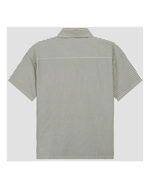 Short Sleeve Shirts Olaf Hussein de hombre de color Gray