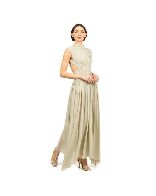 Philosophy Di Lorenzo Serafini Natural Salbei tüll stretch kleid