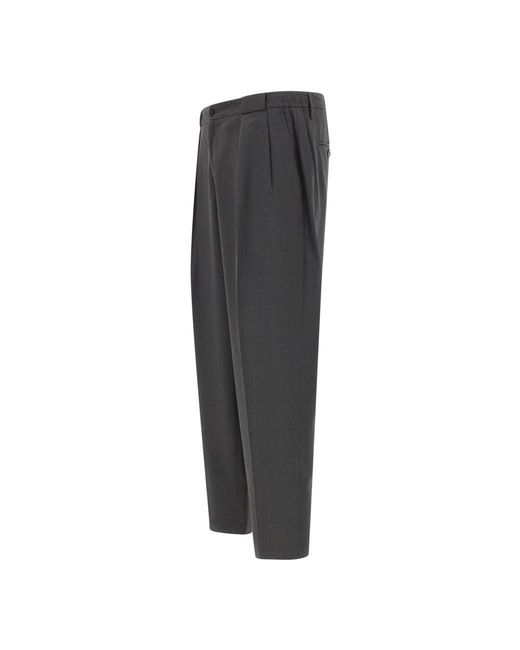 BRIGLIA Gray Suit Trousers for men
