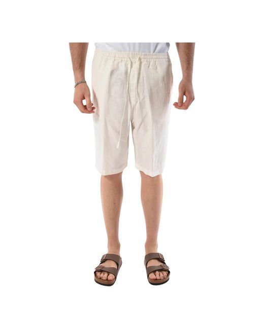 Shorts casual estivi elevano stile di 120% Lino in Natural da Uomo
