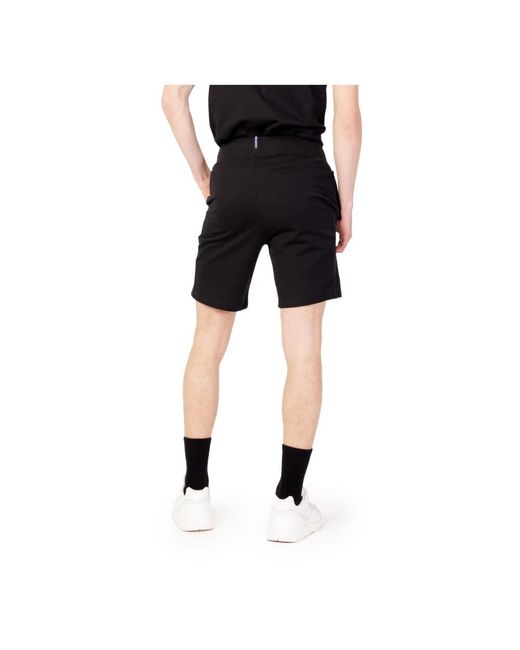 Le Coq Sportif Black Casual Shorts for men