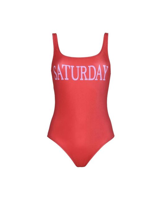 Alberta Ferretti Tops ,Rood ,Polyester J0111 Badpak in het Red