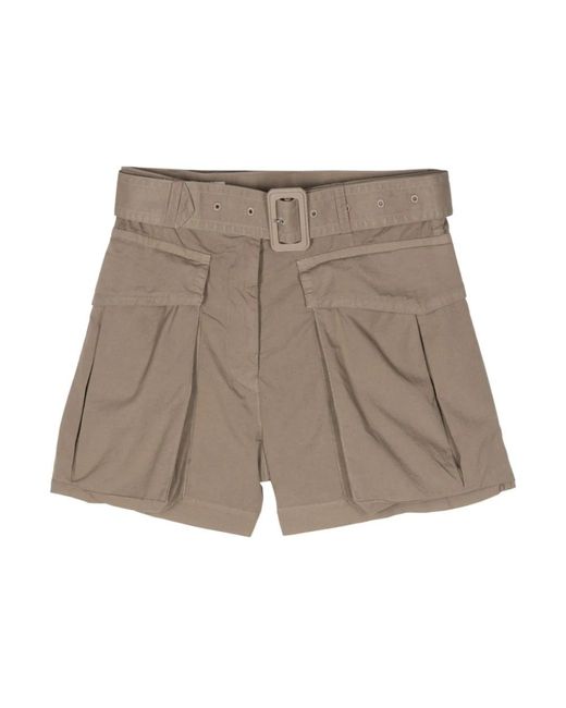 Dries Van Noten Gray Short Shorts