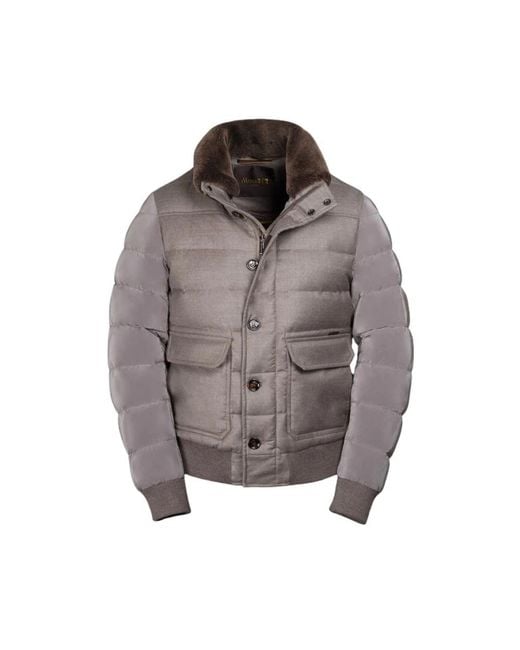 Moorer Gray Down Jackets for men