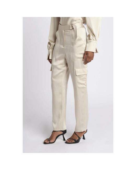 Trousers > tapered trousers Jonathan Simkhai en coloris Natural