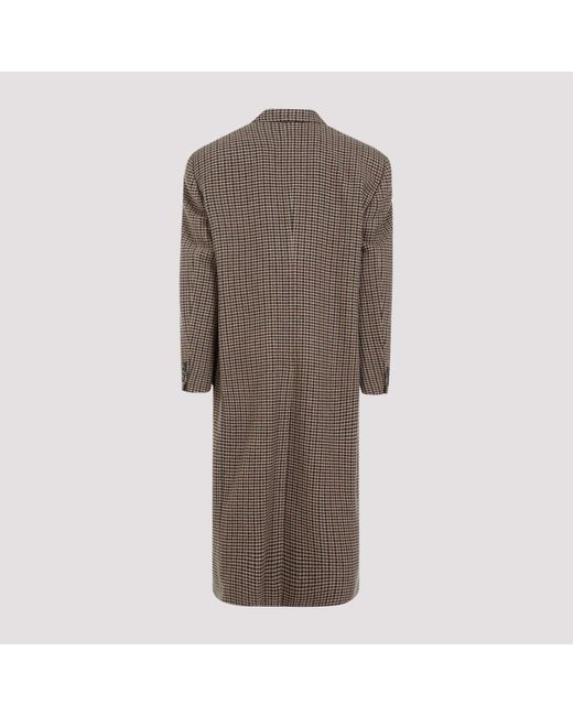 Balenciaga Brown Single-Breasted Coats for men