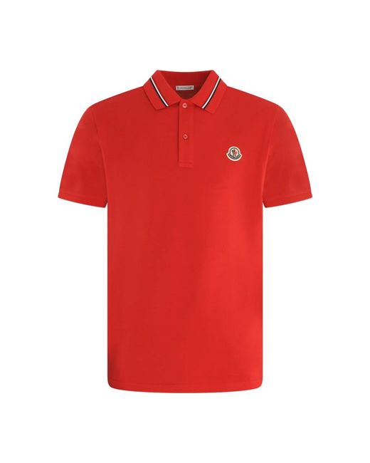 Moncler Red Polo Shirts for men