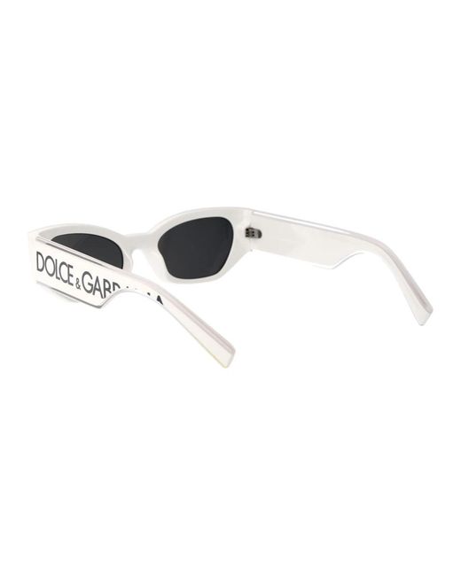 Dolce & Gabbana White Stylische sonnenbrille mit modell 0dg6186