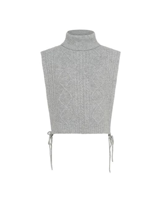 Cream Gray Turtlenecks