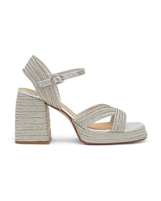 High Heel Sandals di Castaner in Metallic