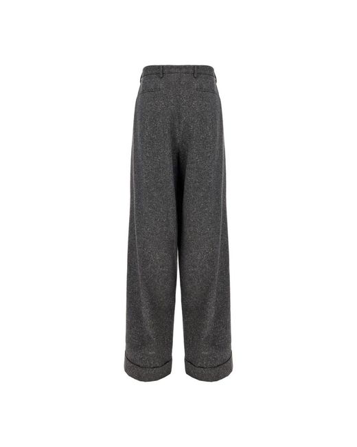 Valentino Garavani Gray Wide Trousers for men