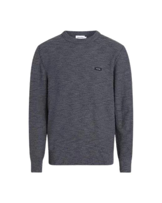 Calvin Klein Winter slub pullover in Gray für Herren