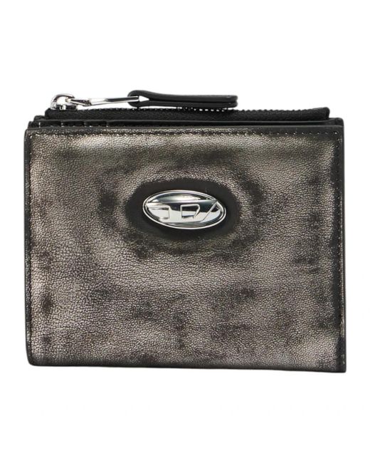 Wallets & Cardholders di DIESEL in Metallic