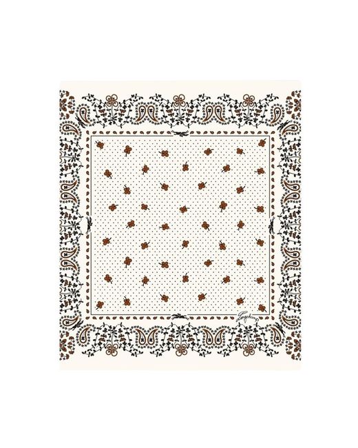 Longchamp White Silk Scarves
