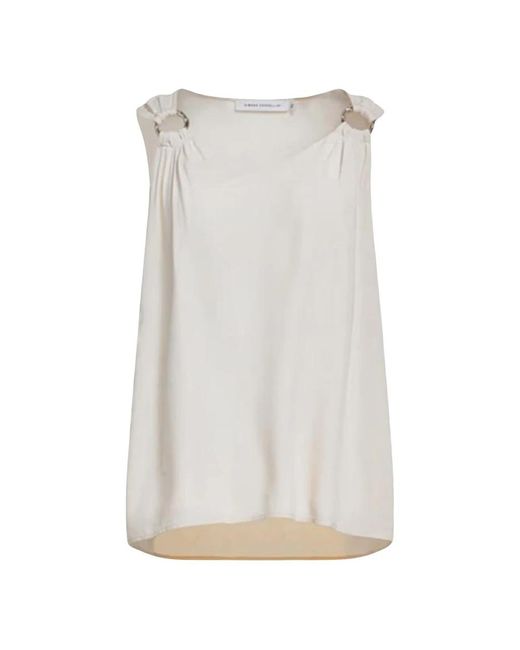 SIMONA CORSELLINI Basic Tops in het White