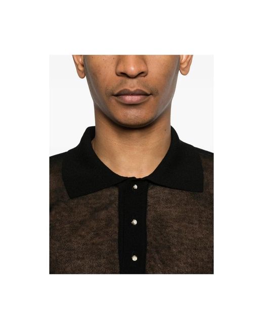 Ernest W. Baker Black Polo Shirts for men