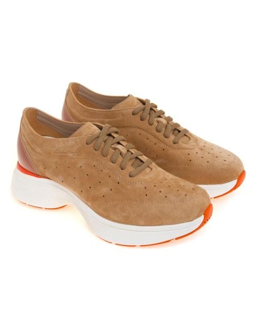 Santoni Brown Sneakers
