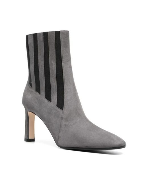 Sergio Rossi Gray Heeled Boots