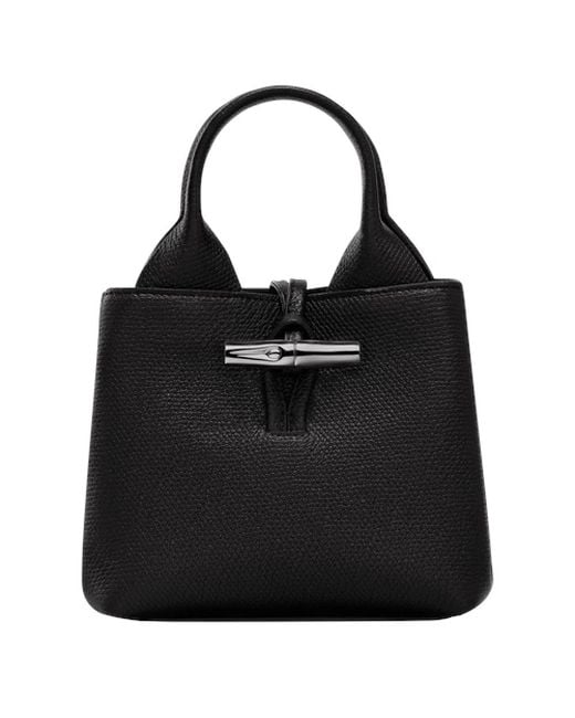 Longchamp Black Le Roseau Xs Handbag