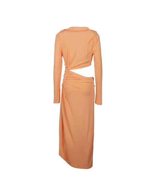 Off-White c/o Virgil Abloh Orange Midi Dresses
