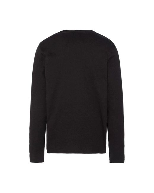 Long Sleeve Tops di Schott Nyc in Black da Uomo