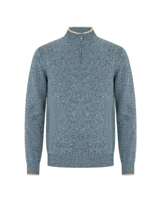 Fedeli Blue Turtlenecks for men