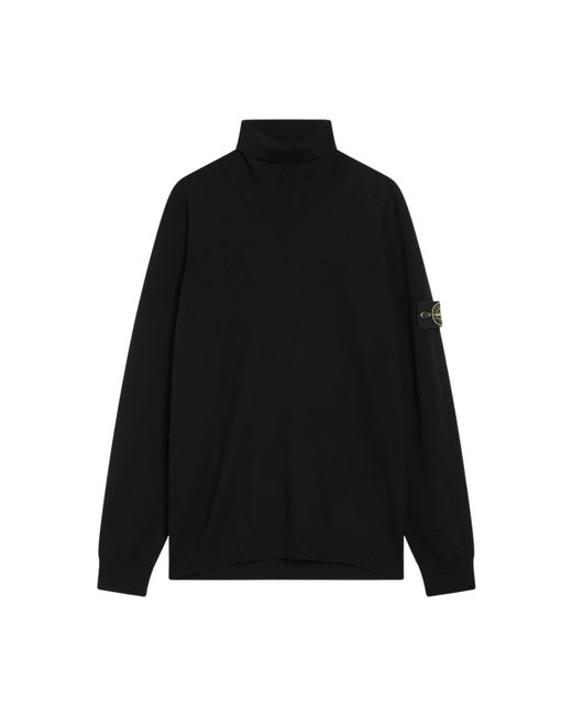 Stone Island Black Turtlenecks for men