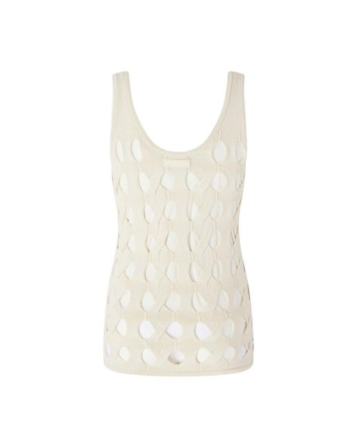 Pinko Natural Sleeveless Tops