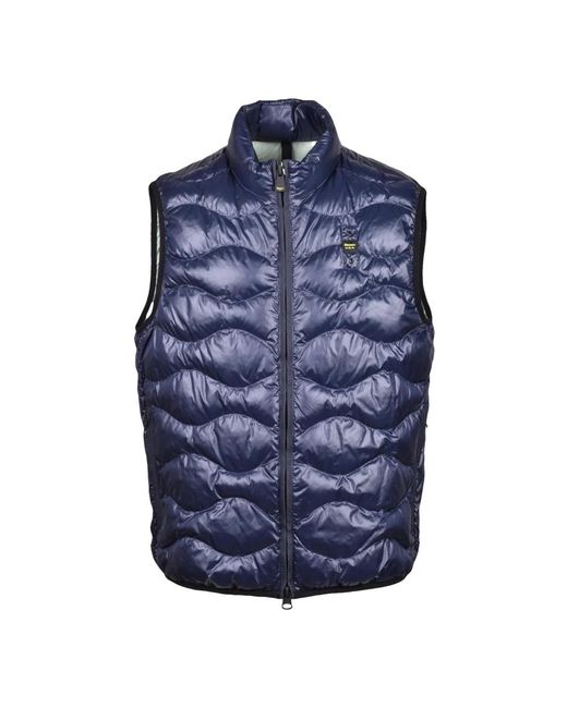 Blauer Jassen ,Blauw ,Smanicato Vest in het Blue voor heren