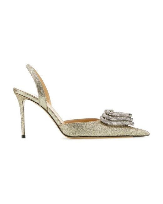 Mach & Mach Metallic High Heel Sandals