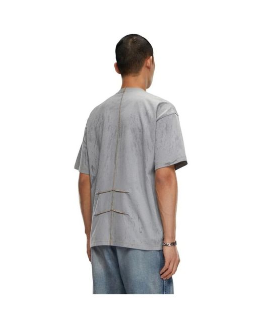 DIESEL Gray T-Shirts for men