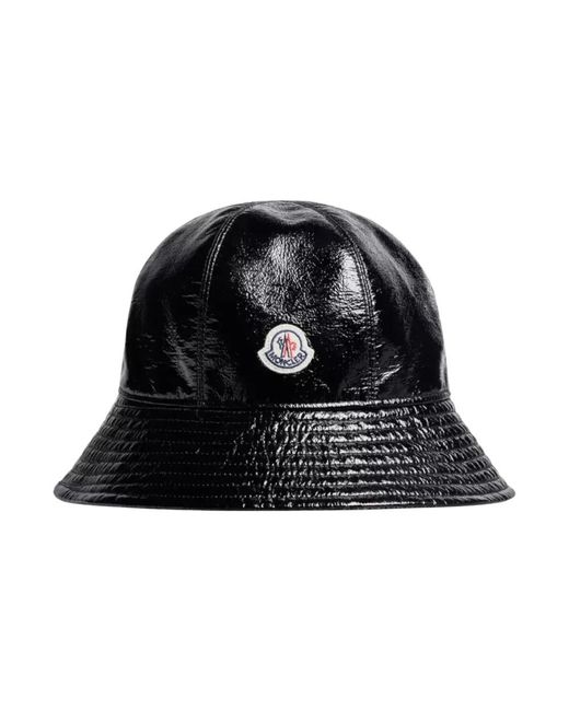 Moncler Black Hat With Logo