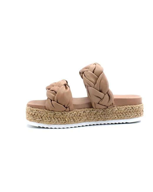 Steve Madden Brown Platform Slide