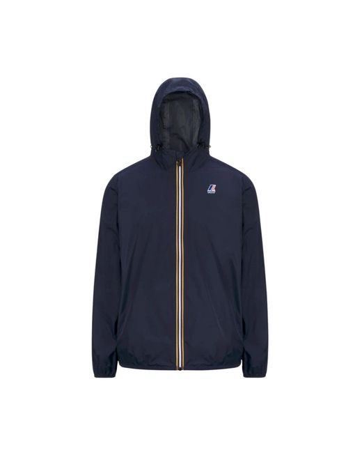 K-Way Blue Stilvolle jacke le vrai 4.0 claude,claude 4.0 jacke