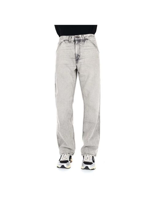 Haikure Gray Straight Fit Jeans for men