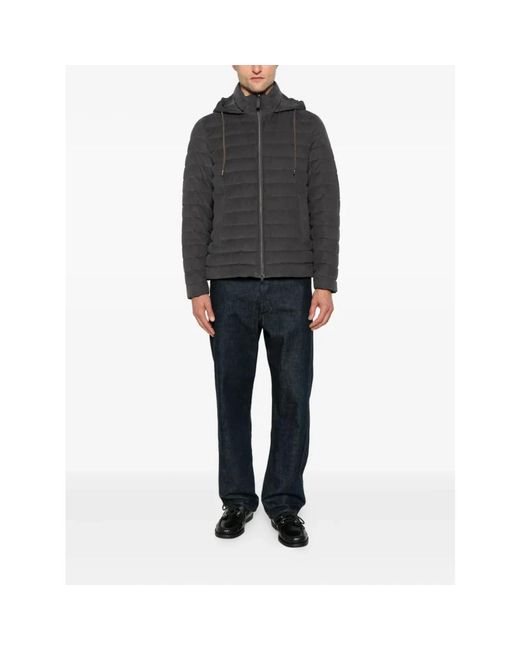 Herno Black Winter Jackets for men