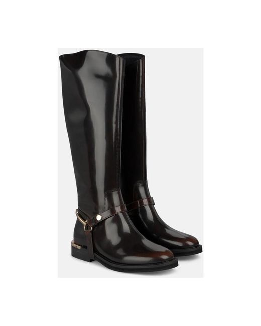 Alma En Pena. Black High Boots