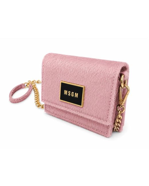 MSGM Pink Micro Umhängetasche