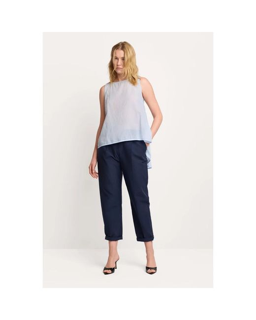 Kocca Blue Sleeveless Tops