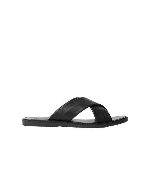 Scarosso Black Sliders for men