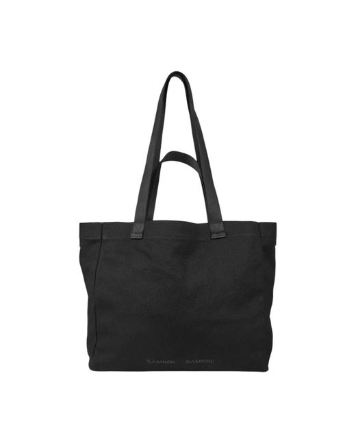 Samsøe & Samsøe Black Saditte Canvas Tote 15947