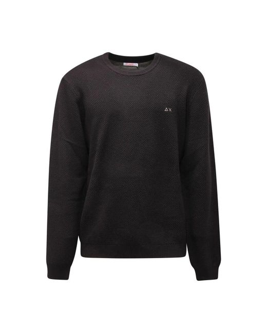 Sun 68 Baumwoll/Wollpullover in Black für Herren