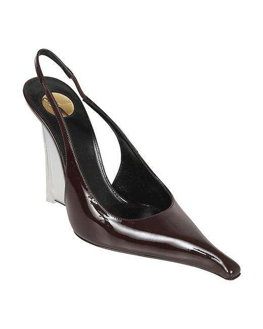 Wedges Saint Laurent de color Brown