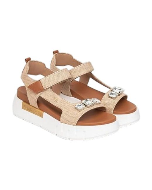 Nero Giardini Natural Flat Sandals